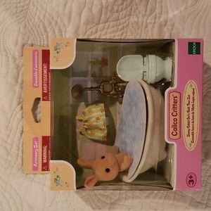 Calico Critters Sunny Rabbit Girl's Bath Time Set